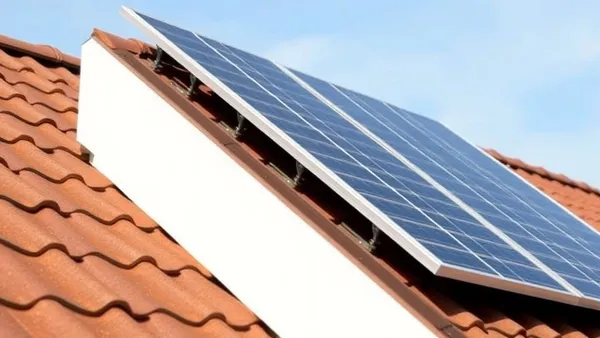 Painel solar instalado em telhado residencial com ângulo de inclinação otimizado, representando cálculo de payback por região do Brasil