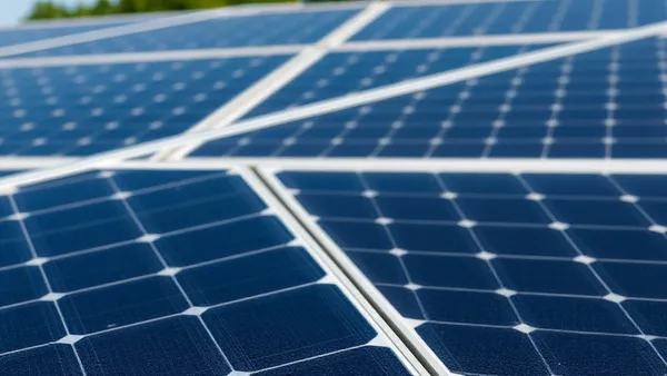 Conta de luz e notas de dinheiro ao lado de painéis solares representando o ponto de equilíbrio financeiro
