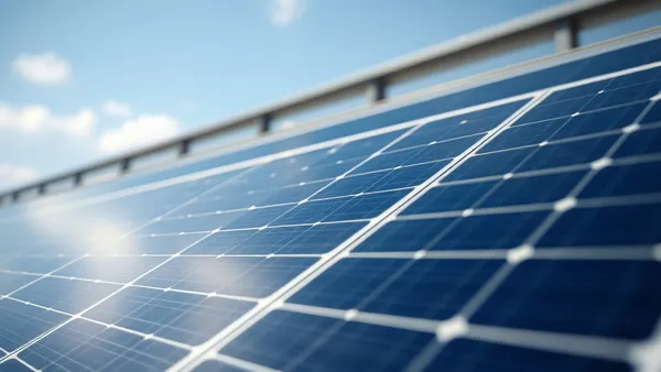 Planilha de payback solar aberta no notebook ao lado de módulo fotovoltaico com perda de eficiência visível